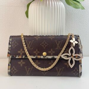 Louis Vuitton Brown and Gold Monogram Clutch